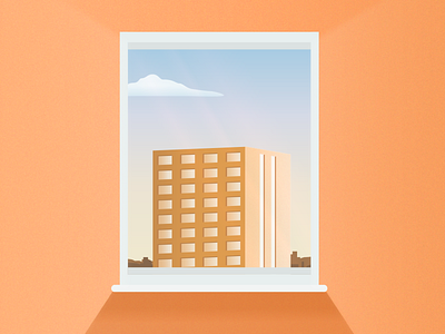 Window view - illustration