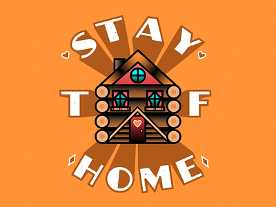 Stay The F@#k Home - Vector illustration