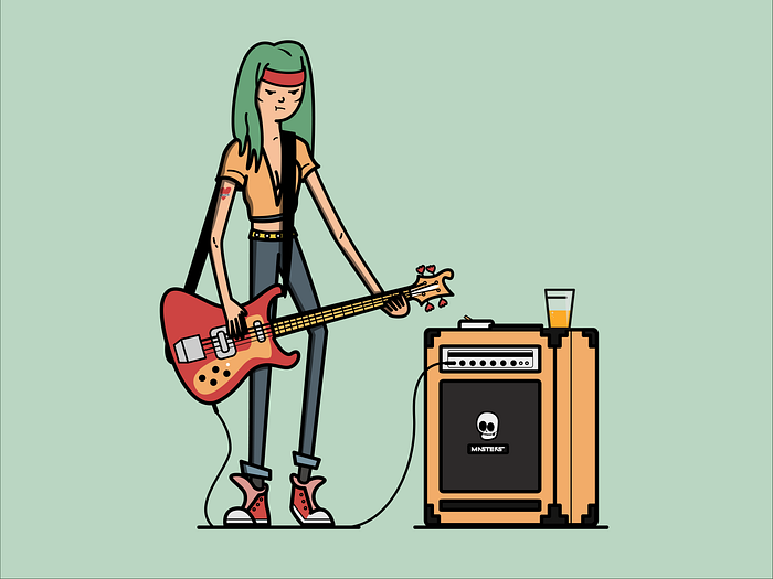 Bass Girl designs, themes, templates and downloadable graphic elements ...