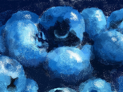 Still life: blueberry art berries illustration photoshop stilllife