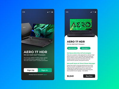 AERO 17 HDR DESIGN app design icon typography ui ux