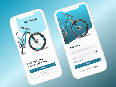 Bikes Login UI Design