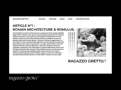 Romano d'Ezzelino Project. adobe xd design illustration illustrator landing page minimal photoshop typography ui web website