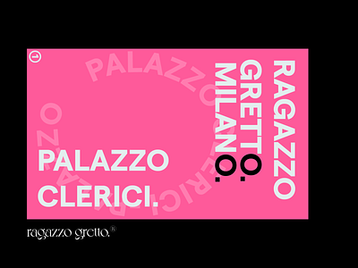 palazzo clerici work. branding design illustration illustrator logo photoshop typography vector