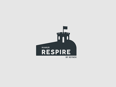 Respire - Citadelle de Namur 2020 belgique belgium branding breathe citadelle event event branding flat icon illustration logo minimal minimalist logo monochrome namur respire tour du guetteur vector wallonia wallonie