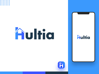 Hultia Logo for House Rental Mobile App brand h logo icon letter h logo concept logo design logo exploration logotype