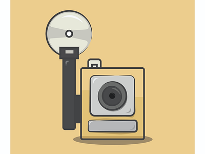 Old Camera | Flat Style camera old cheese