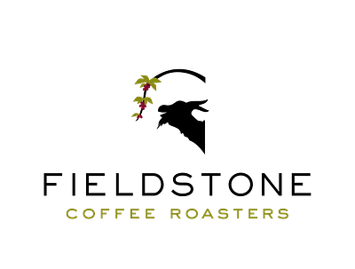 Fieldstone Coffee Roasters Logo branding design icon illustrator logo typography vector