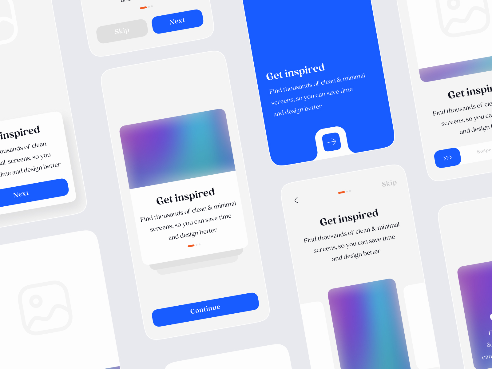 Onboarding Screens (Light color Scheme) by Fatima Farah on Dribbble