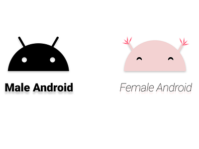 male and female android design figma icon logo vector