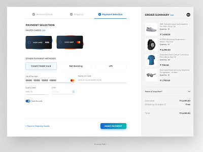 Credit Card Checkout Page Design