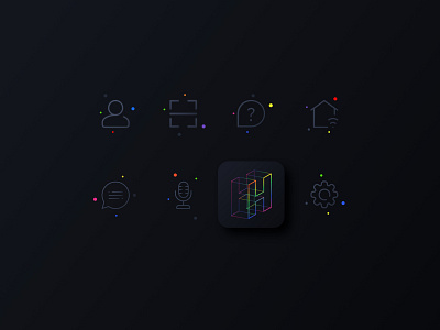Icon Design app icon design daily 100 challenge dailyui icon design icon library illustration logo smart home system icon