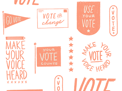 Election Illustration design election elections govote hand illustration lettering vote votes voting