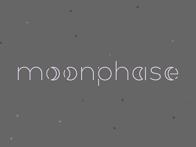 Moonphase Logo branding branding design custom type logo moon moonphase typography