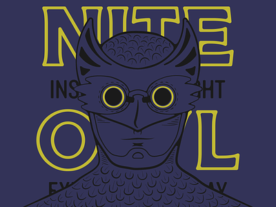 Nite Owl branding color palette comic book hand drawn handlettered handlettering illustration nite owl superhero typography vector vintage font