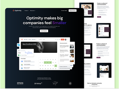 Optimity-Employee Management Website Design/UI Design
