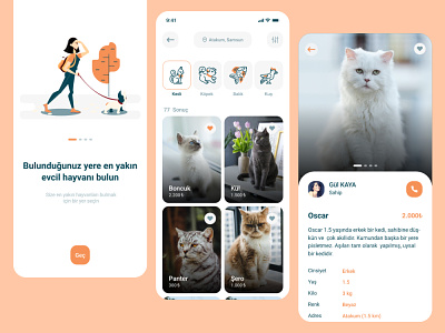 Pet Shop Mobile App Design mobile app pet shop uı ux