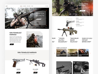 Gun Website Design