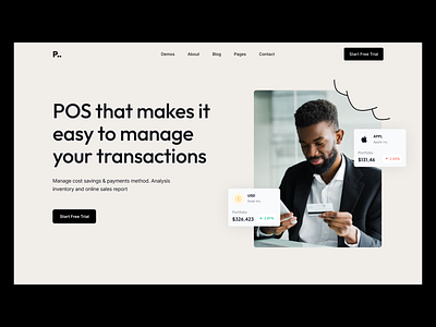 Modern Pos Landing Page