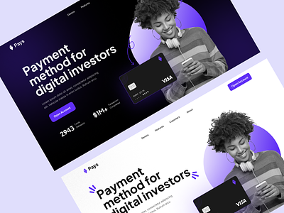Payment method design fig figma landing page payment uı ux