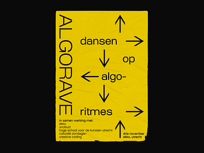 ALGORAVE poster design