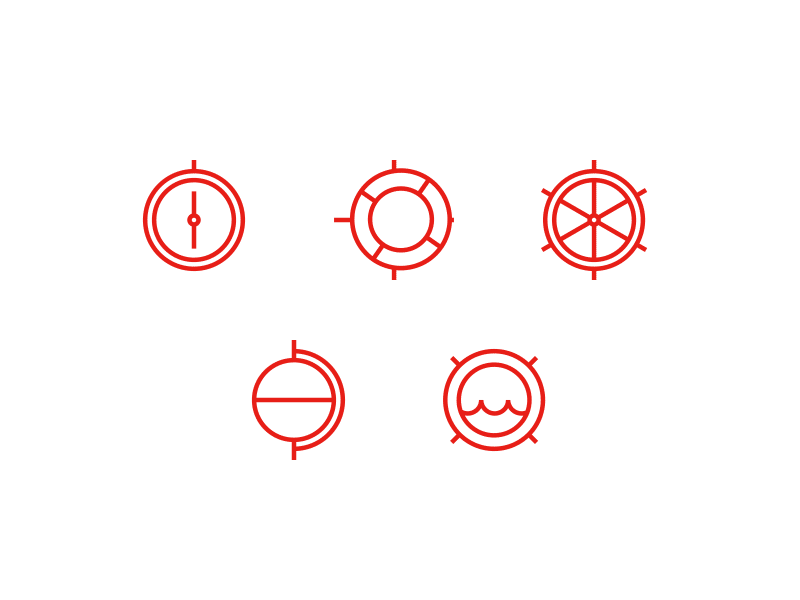 Hannifesto icons animated compass globe hannifesto hanno icons manifesto nautical porthole set wheel