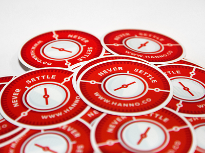 Never Settle sticker - live