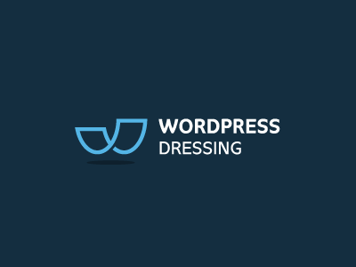 WP Dressing black dressing leaf letter logo mark page press word wordpress