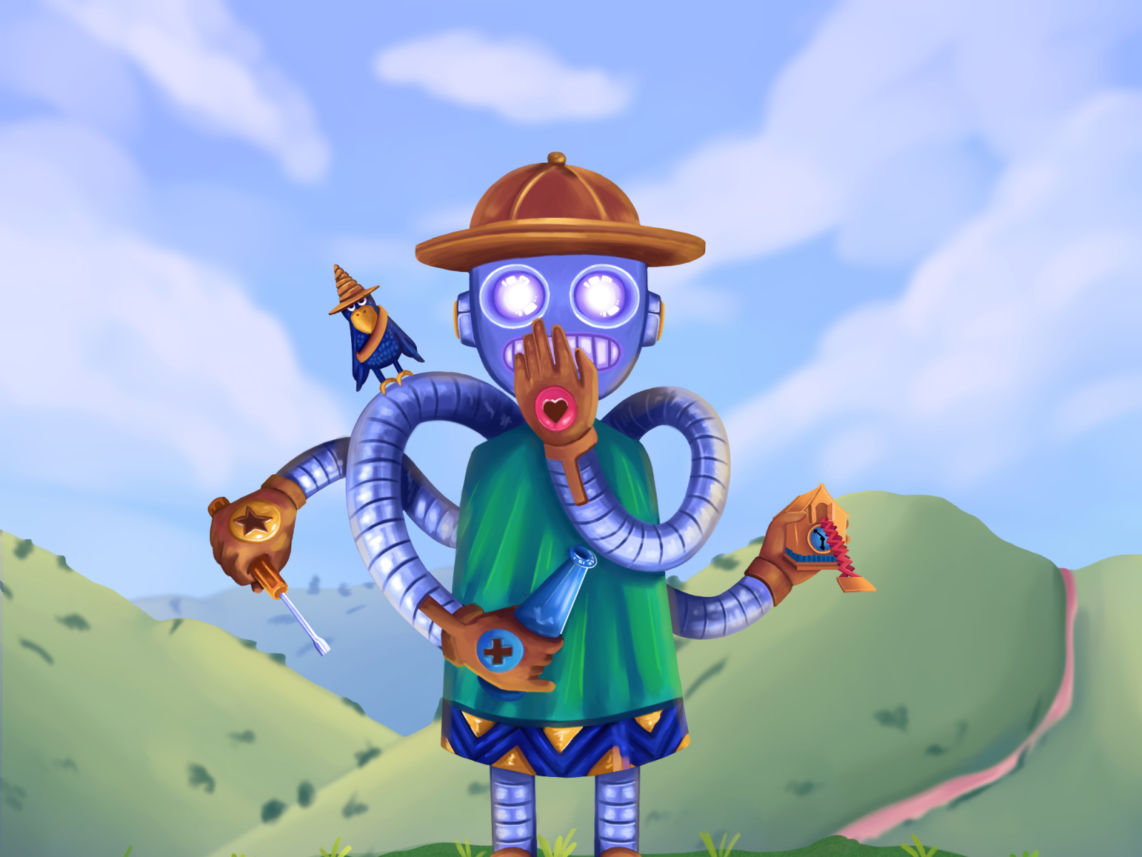 Mecanic Robot - Character design by Alixon Viloria on Dribbble