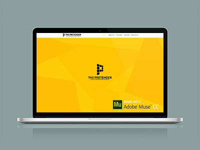 Free Adobe Muse Template download free muse template web design website yellow