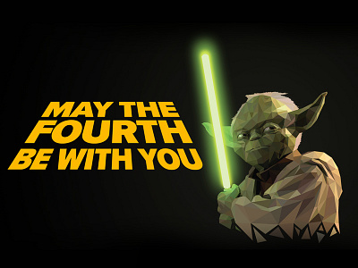 Yoda May The 4th Be With You free green illustration shape starwars triangle wallpaper yoda