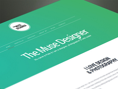 Muse Designer Website colourful concept design green update web design website