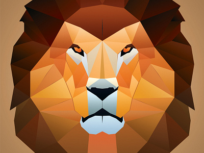 The King animal gradient illustration illustrator king lion photoshop vector
