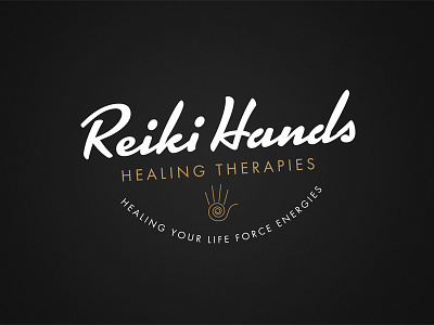 Reiki Hands Logo illustrator logo logo design logo template