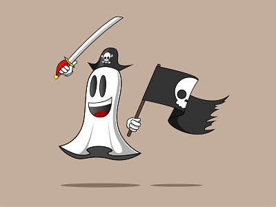 Ghost Pirate character character design illustraion illustration illustrator vector art