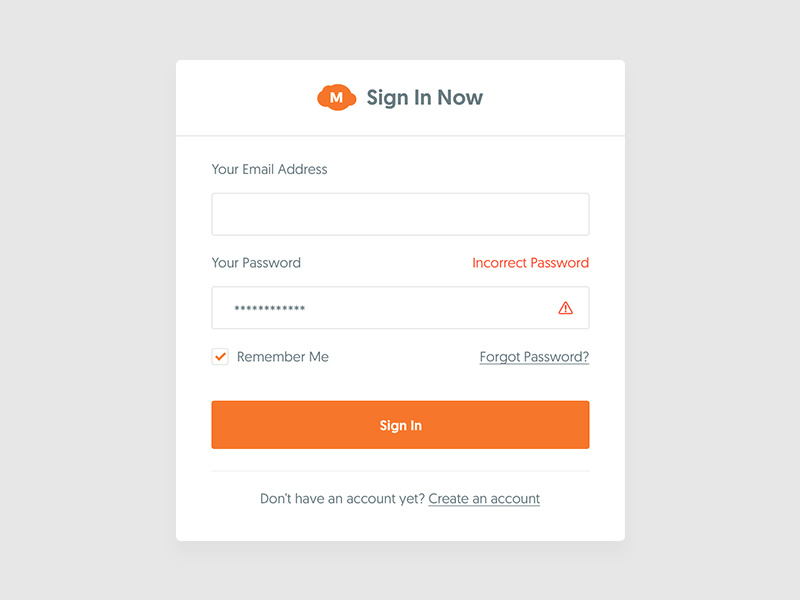 Login screen 2x