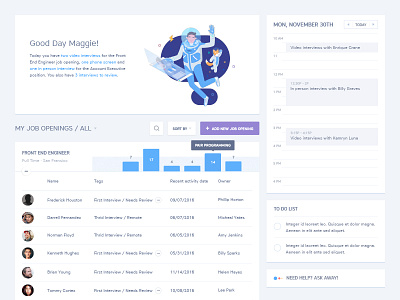 Hireorbit Dashboard-Home