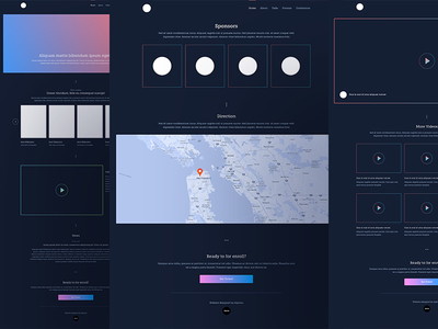 XIX Conference Wireframe app branding dashboard design flat icon landing type ui typography ux web