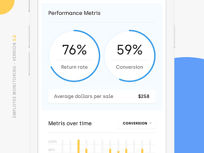 Mobile app for performance monitoring app design flat graph icon mobile typography ui ux web