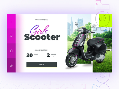 Scooter Rental Website for Girls