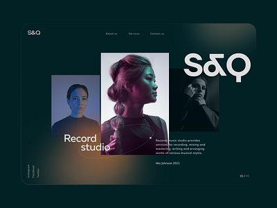 Webdesign for recording studio