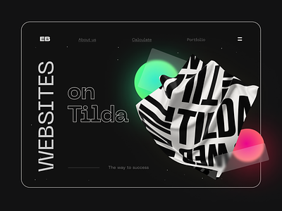 Creative website for an IT company on Tilda