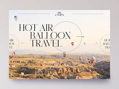 Website for a romantic hot air balloon flight