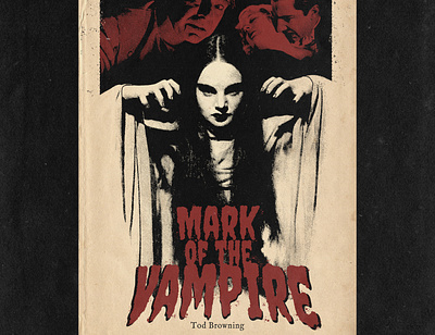 mark of vampire band illustration movie movie poster poster vintage vintage illustration