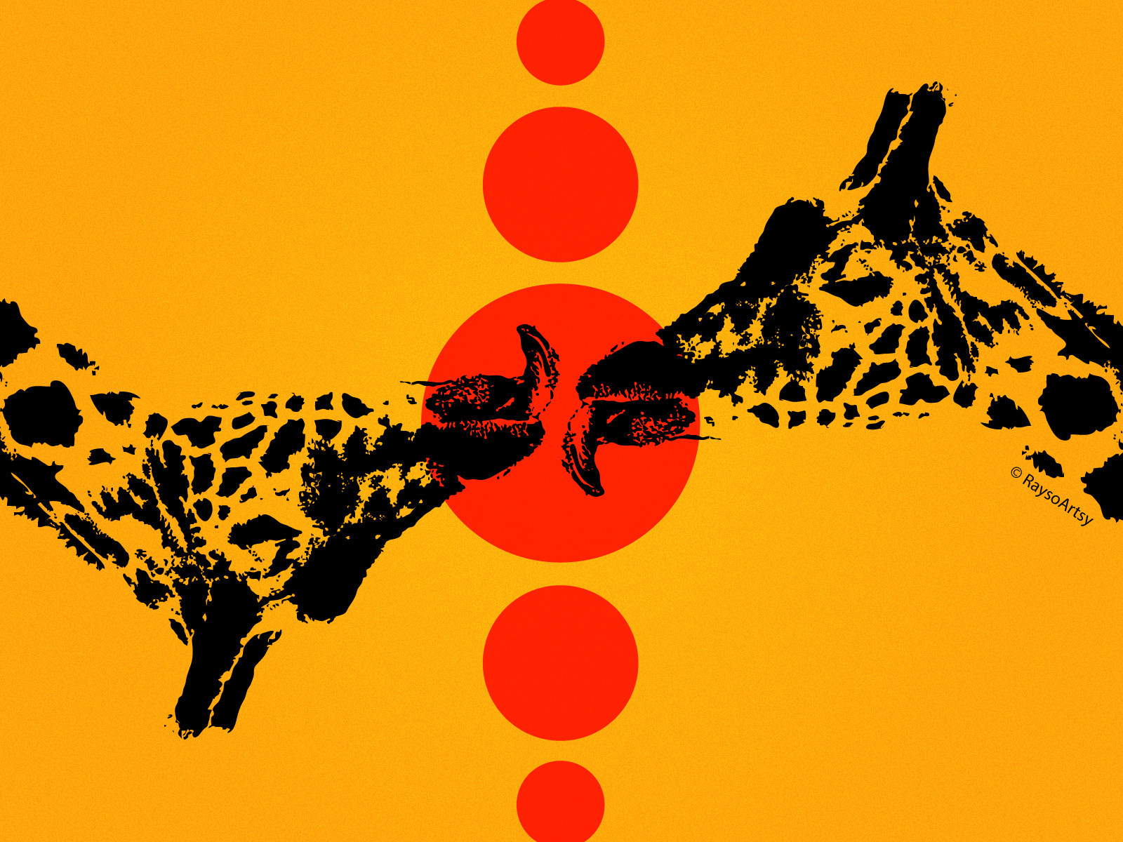 Tamaa - Lust african art black art black artist design giraffe illustration illustrator kiss lust minimal safari sexy vector