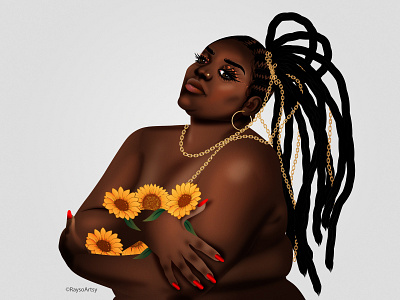 Warm Embrace african art beauty black art black artist body positive character design curvy dark skin design dribbble illustration illustrator minimal plus size sexy vector