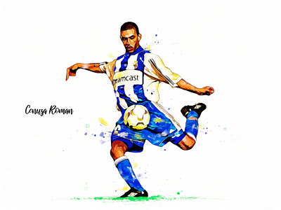 Djalminha football illustration