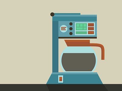 Flat Coffee Pot coffee flat muted pot vector