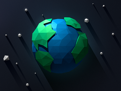 Low-poly Earth