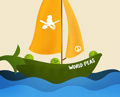 World Peas for Yellowbird Food Shed design doodle doodle art illustration ipad procreate